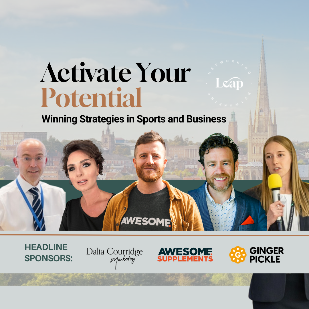 Activate Your Potential: Winning Strategies in Sports and Business by Leap Events on 30th June 2023 at Carrow Road NCFC